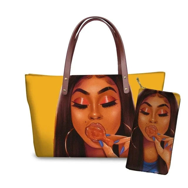 Handbag YQ3725ALZ21 / M Customized Printed Handbag Set