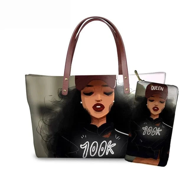 Handbag YQ4066ALZ21 / M Customized Printed Handbag Set