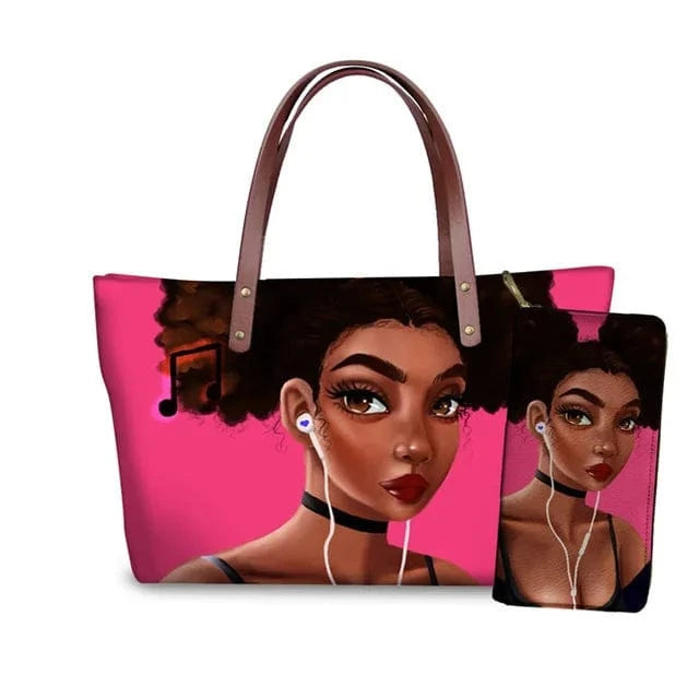 Handbag YQ4095ALZ21 / M Customized Printed Handbag Set