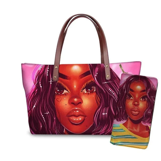 Handbag YQ4986ALZ21 / M Customized Printed Handbag Set