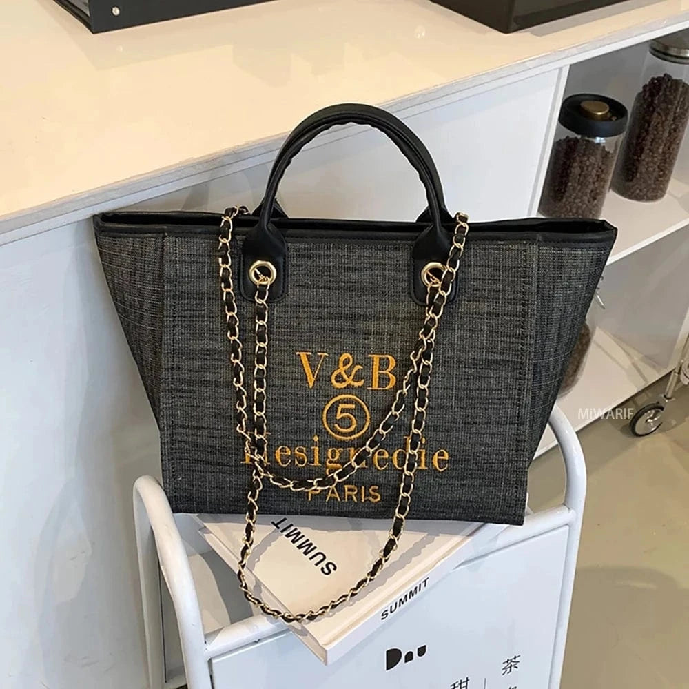 Handbags Women's Bag Shoulder Crossbody for Designer Messenger Large Luxury Female Portable Zipper Canvas Girl Tote Bags