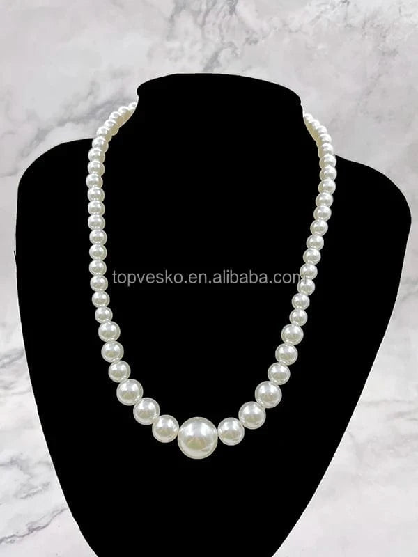 Handmade Custom New Arrivals Greek Sigma Gamma Rho Simple Style White Pearl Necklaces Sorority Jewelry Gift