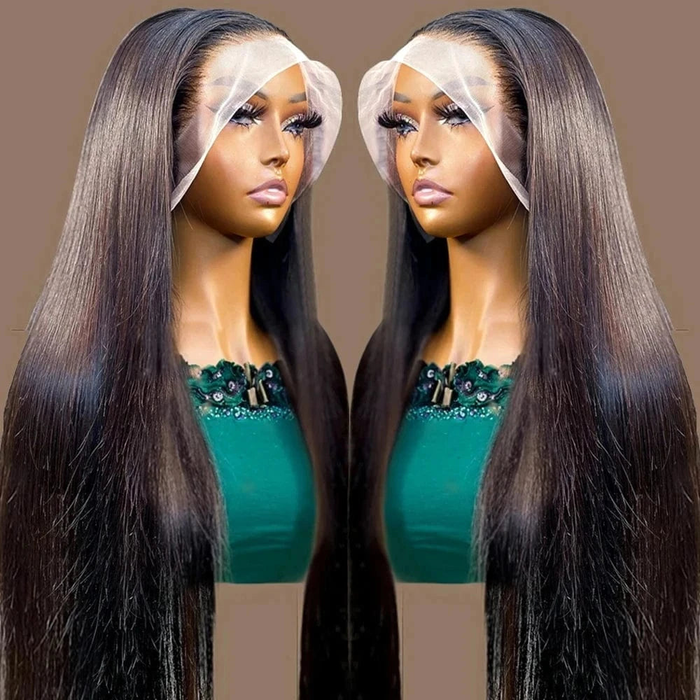 HD 360 Full Lace Wig Human Hair Pre plucked HD Lace Wig 13x6 Human Hair Wigs 36 inch Bone Straight Lace Frontal Wig For Women