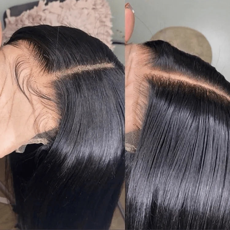 HD Indian Full Lace Human Hair Wig, 100% Human Hair Transparent Swiss Lace Full Lace Wig with Baby Hair, Full Lace Wig Vendor