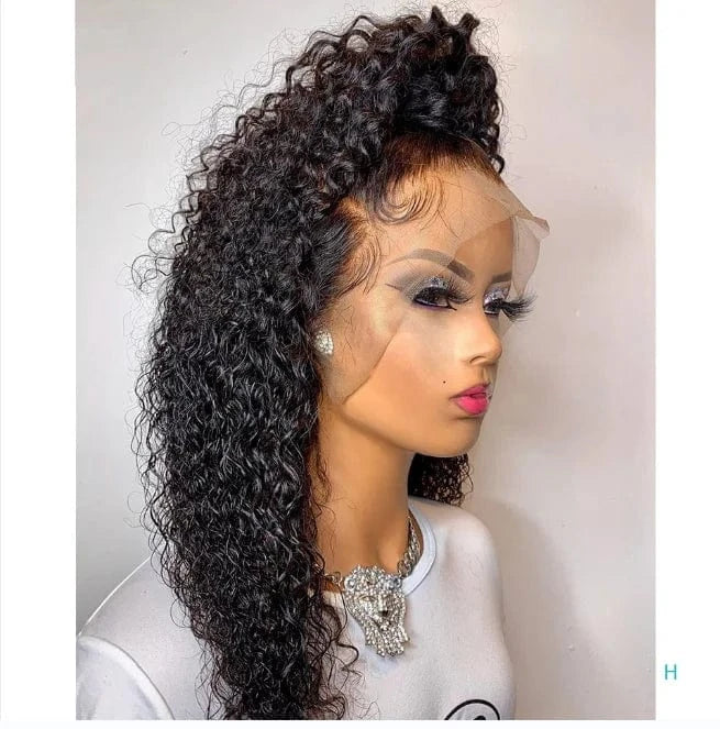 High Ponytails Long Straight Hot Selling Natural Color Mink Raw Malaysian Cuticle Aligned Human Hair 360 Lace Wigs