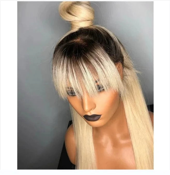 High Ponytails Long Straight Hot Selling Natural Color Mink Raw Malaysian Cuticle Aligned Human Hair 360 Lace Wigs