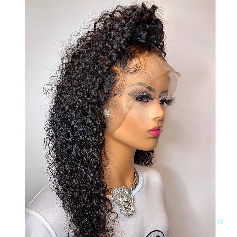 High Ponytails Long Straight Hot Selling Natural Color Mink Raw Malaysian Cuticle Aligned Human Hair 360 Lace Wigs