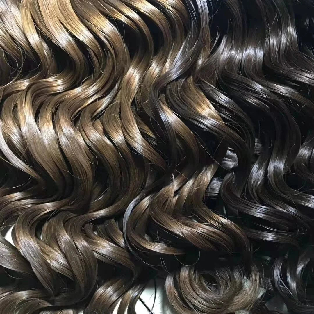 High quality 100% virgin cuticle aligned cut from one girl curly/straight hair bulk extensions
