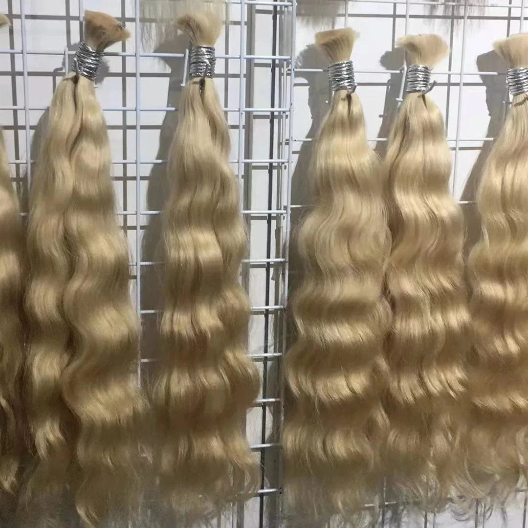 High quality 100% virgin cuticle aligned cut from one girl curly/straight hair bulk extensions