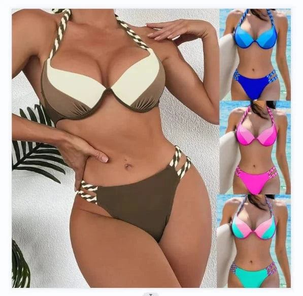 High Quality 2024 Bathing Suits Woman Bikini Beachwear Sexy Swimsuits 2 Piece Swimwear