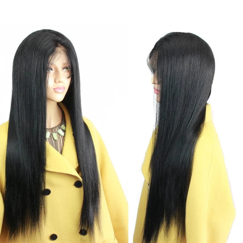 High quality brazilian human hair lace wigs top silk based full lace wig invisible part wig remy human hair