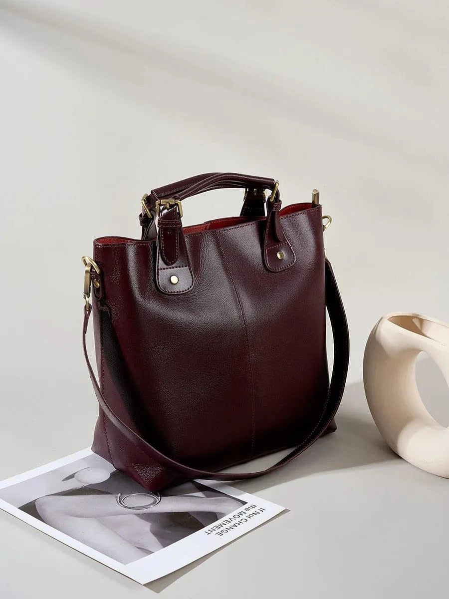 High Quality Genuine Leather Handbag Design 2024 Shoulder Bag Real Leather Handbags For Women Luxury Leather Bag