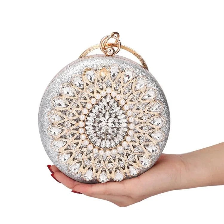 high quality party pearl evening clutch rhinestone purse women unique handbags diamond crystal clutch purse