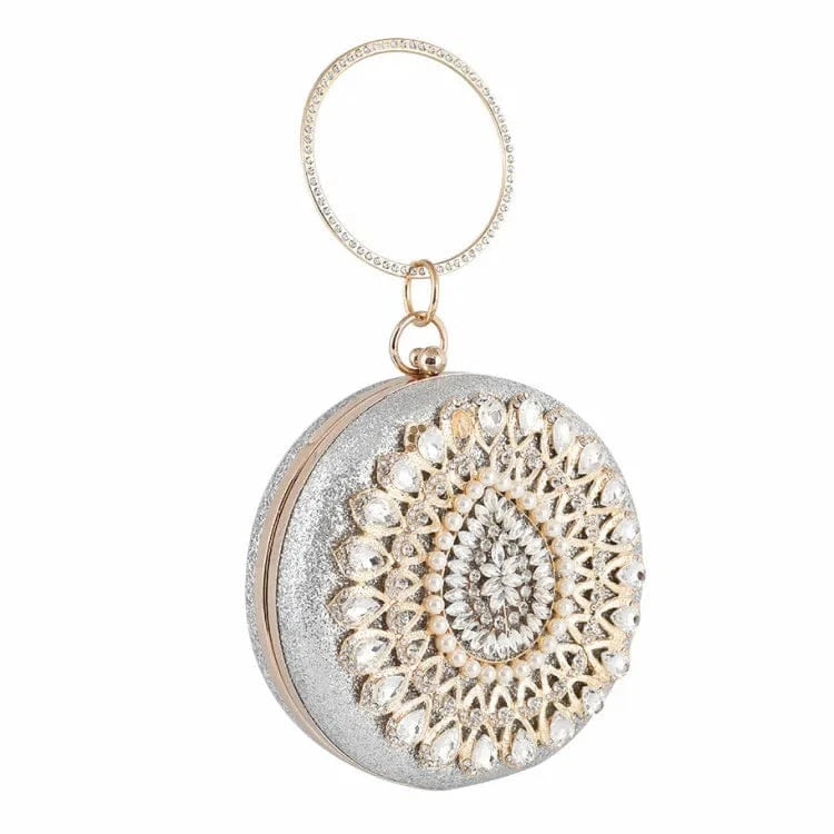 high quality party pearl evening clutch rhinestone purse women unique handbags diamond crystal clutch purse