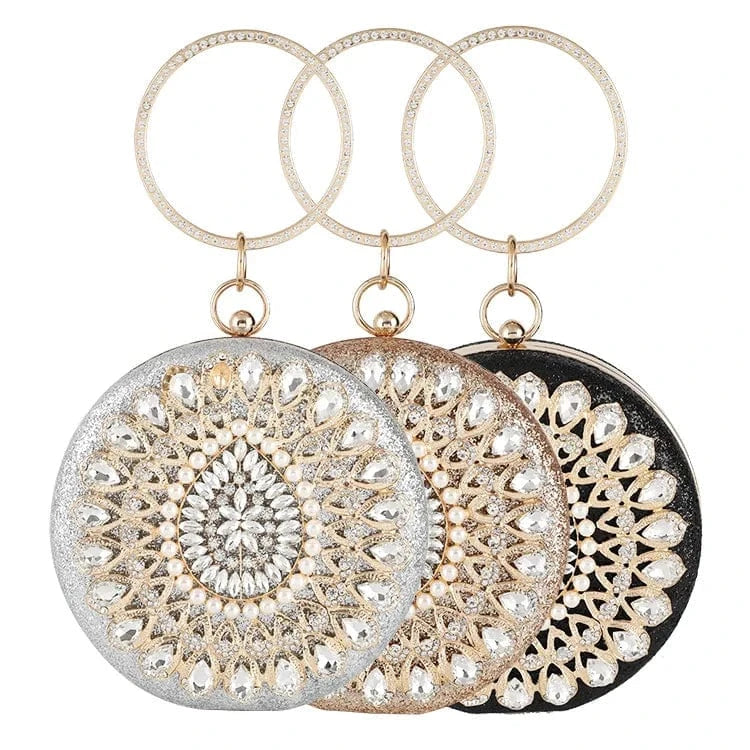 high quality party pearl evening clutch rhinestone purse women unique handbags diamond crystal clutch purse