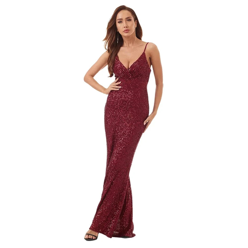 High Quality Prom Dress Party Maxi Sequin Ball Gowns Evening Dresses for women