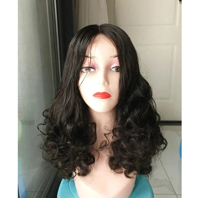 High Quality Super Double Drawn Full Tip Lace Closure Wig Cuticle Aligned Brazilian Virgin Hair Wigs