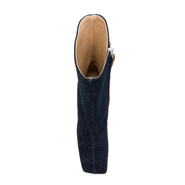 High-quality women boots winter hot-selling cowboy boots designer thick heel ankle boots