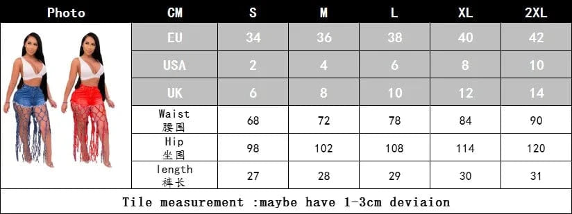 High Waist Denim Shorts Women Tassels Short Jeans Splice Button Pockets Strwwtear Shorts Hot Pant Solid Lady Summer Beach
