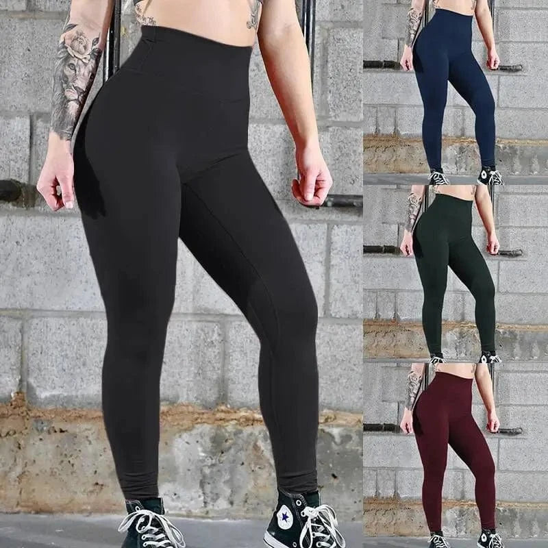 High Waist Leggings Fitness Push up Pants Leggins Mujer Sexy Hips Women Leggings 4 Colors Women's Fashion Solid Colors 7-15days