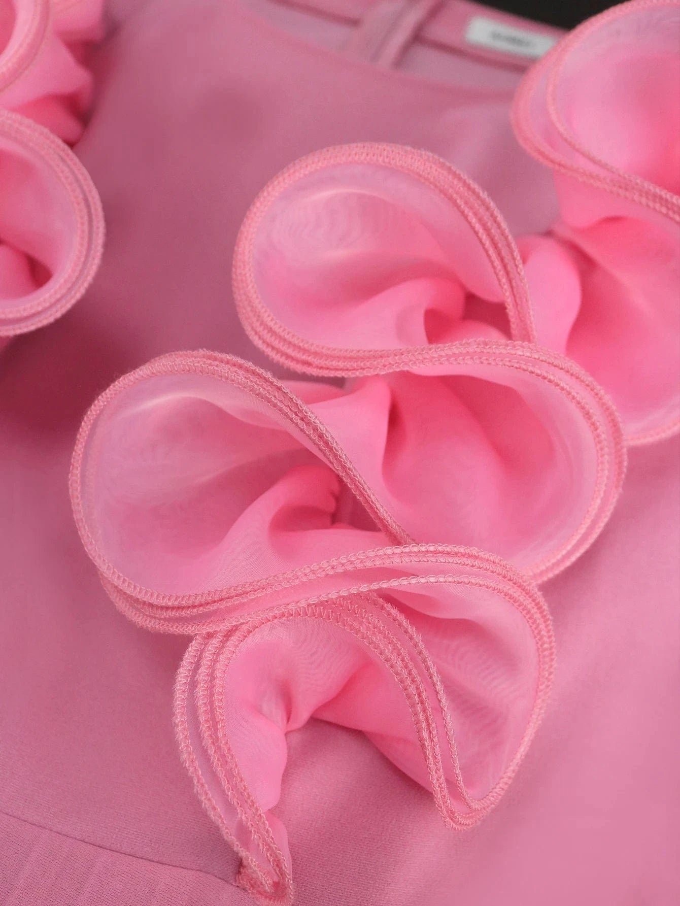 High Waist Midi Pleat Ruffle Pink Sleeveless Women Prom 2024 Dresses