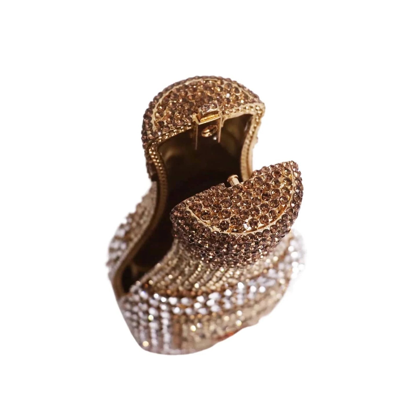 HighEnd 2024 Evening Wine Champagne Glasd Bottle Shape Crystal Clutch Banquet Handbag Party Dinner Purse Rhinestone Luxury Women