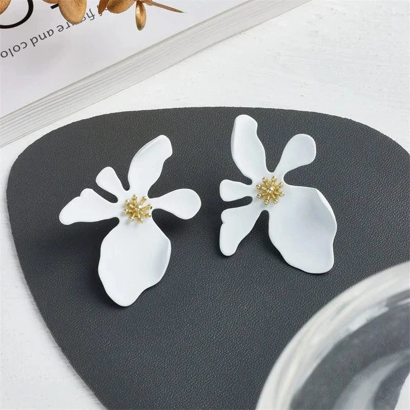 Holiday Style Macaron Color Petals Earrings For Women Summer Fashion Earrings Jewelry Party Wedding Gifts Earrings