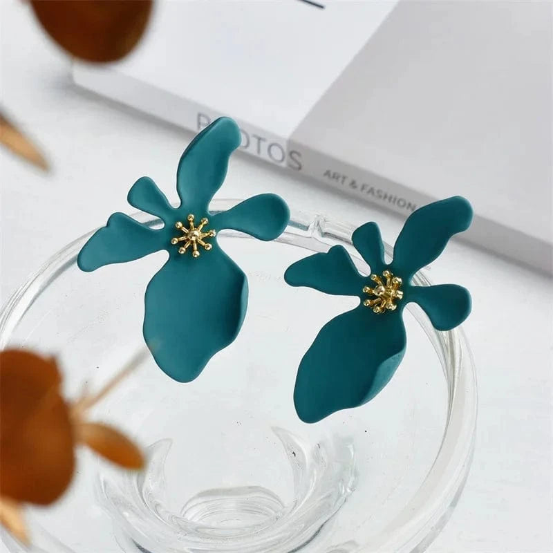Holiday Style Macaron Color Petals Earrings For Women Summer Fashion Earrings Jewelry Party Wedding Gifts Earrings