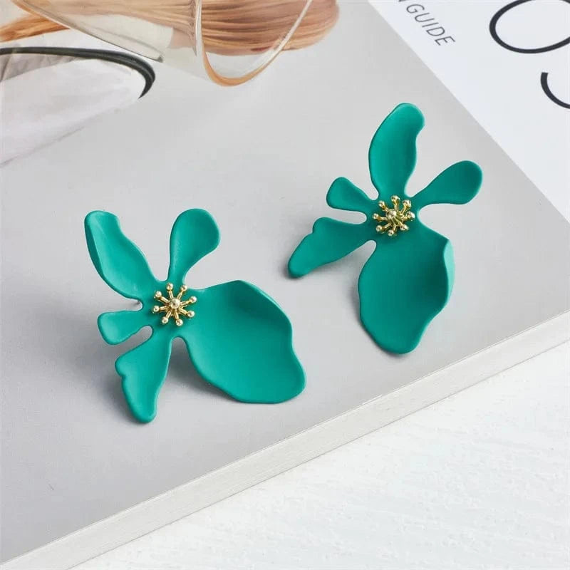 Holiday Style Macaron Color Petals Earrings For Women Summer Fashion Earrings Jewelry Party Wedding Gifts Earrings