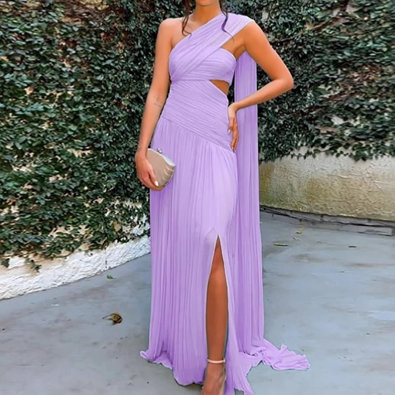 Hollow Solid Patchwork Chic Maxi Dress, Women Summer Sleeveless Holiday Simple Party Dress, 2025 Strapless Fashion Ladies Dress - SN Wigs & More