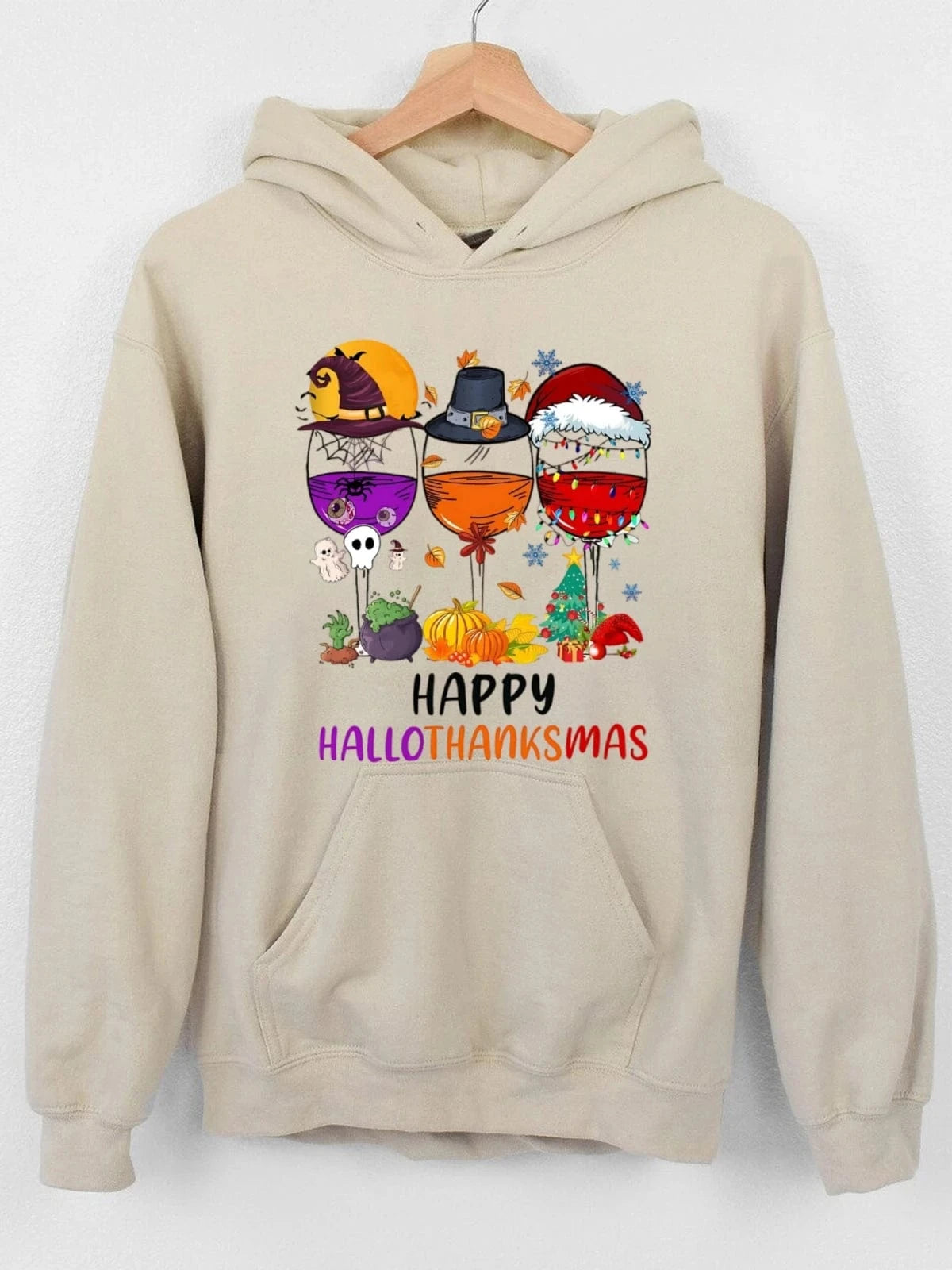 Hoodies Lightweight Cotton Hooded Sweatshirt - Breathable Fabric with Contrast Stitching Heavy Weight Cotton Plus Velvet Hooded
