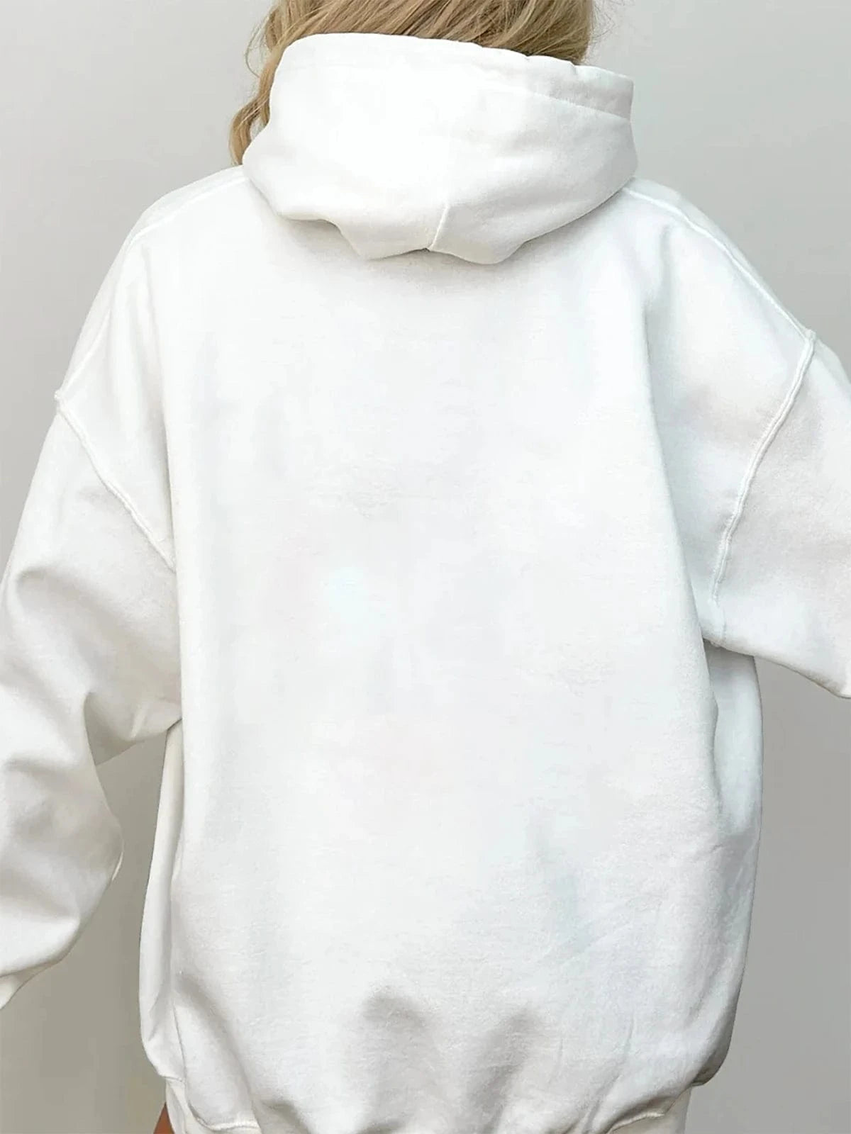 Hoodies Lightweight Cotton Hooded Sweatshirt - Breathable Fabric with Contrast Stitching Heavy Weight Cotton Plus Velvet Hooded