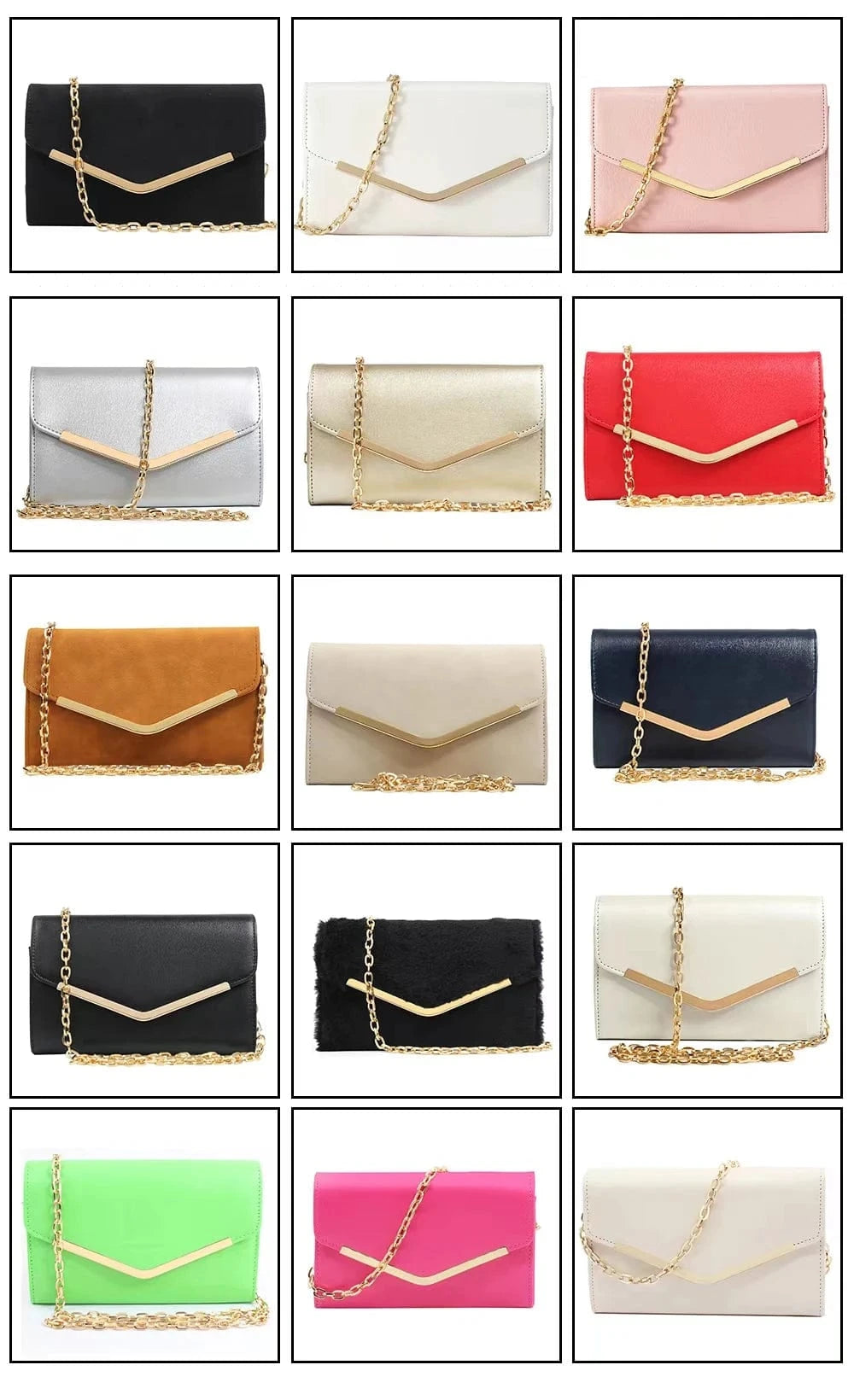 hot sale Clutch Purse Evening Bag for Women Envelope Handbag With Detachable Chain for Wedding and Party shoulder bag women