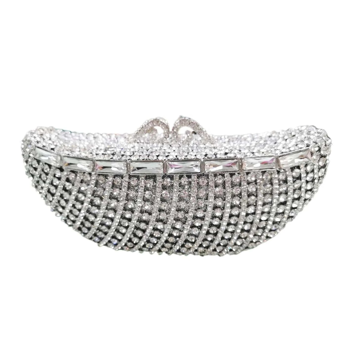 Hot sales 2024 Boat Shaped Clutch Bag Wedding Purse Luxury Evening Crystal Party Stone Ladies Clutches Bag for Women