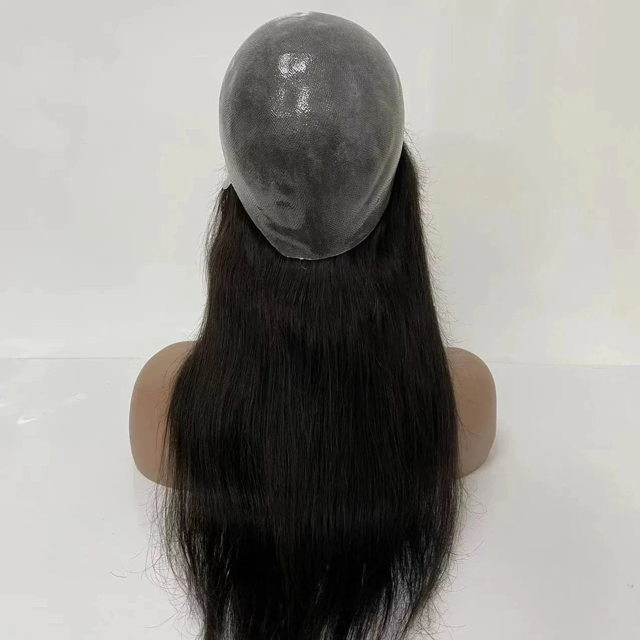 hot sales human topper toupee replacement 16 inch thick natural color 100% human hair pu Q6 comfortable hair women