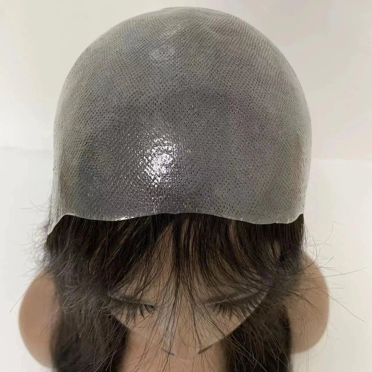 hot sales human topper toupee replacement 16 inch thick natural color 100% human hair pu Q6 comfortable hair women