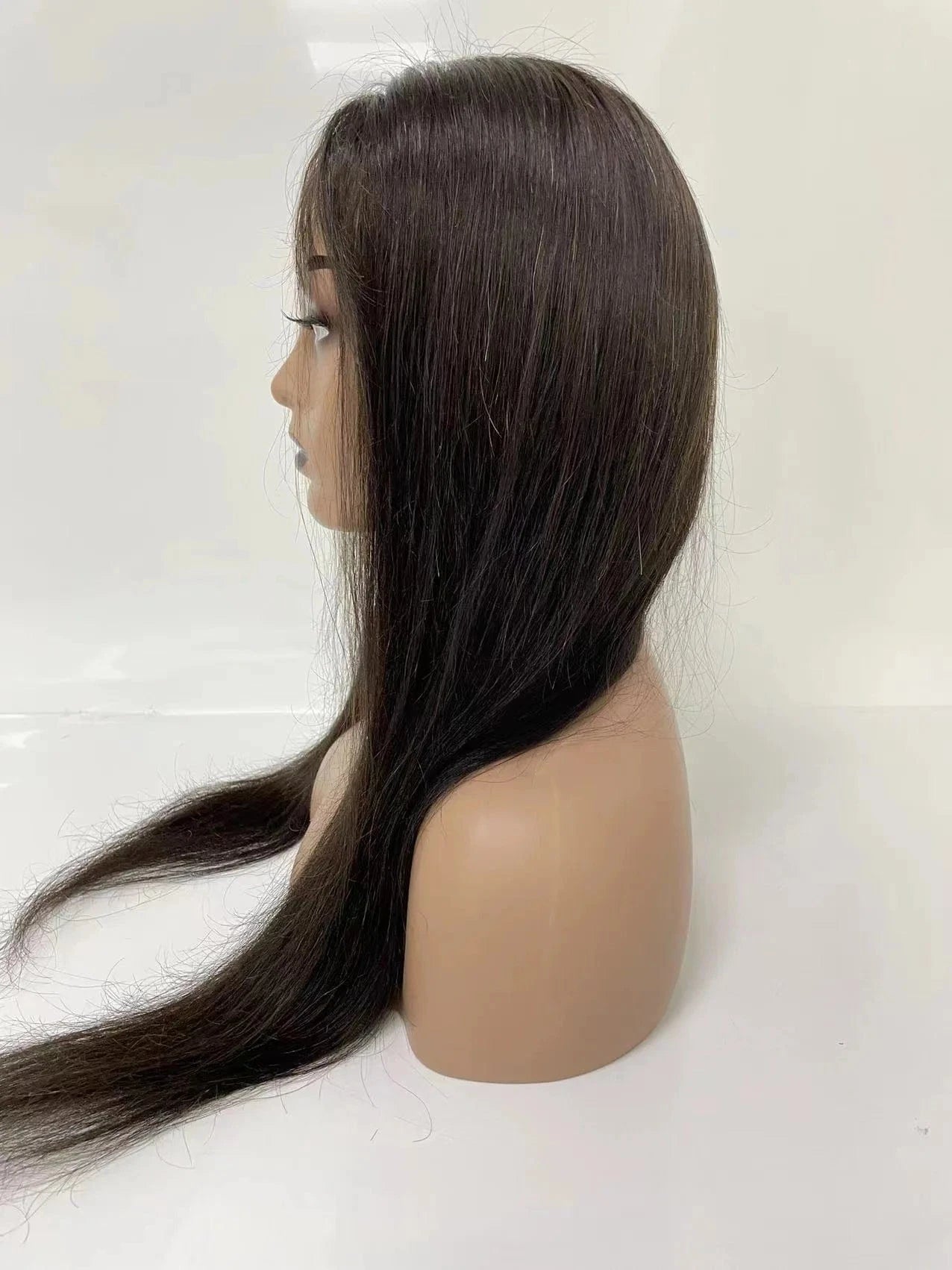 hot sales human topper toupee replacement 16 inch thick natural color 100% human hair pu Q6 comfortable hair women