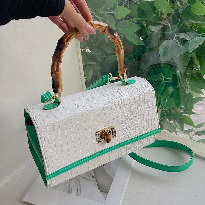 Hot Sell bags women handbags ladies bamboo handle Purses Luxury Handbag Girls Trendy Hand Bags For Woman Fashion Purses