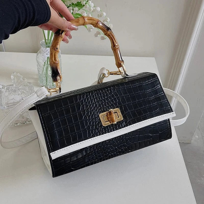 Hot Sell bags women handbags ladies bamboo handle Purses Luxury Handbag Girls Trendy Hand Bags For Woman Fashion Purses