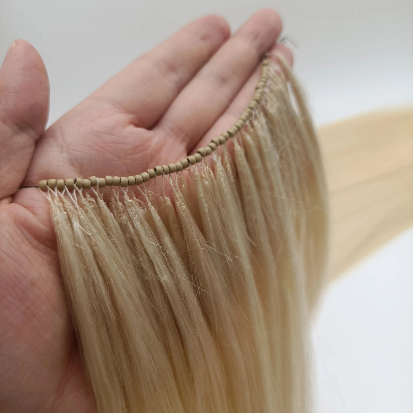 Hot sell in china hair extension most popular virgin customized colour invisible feather hair extensions weft human