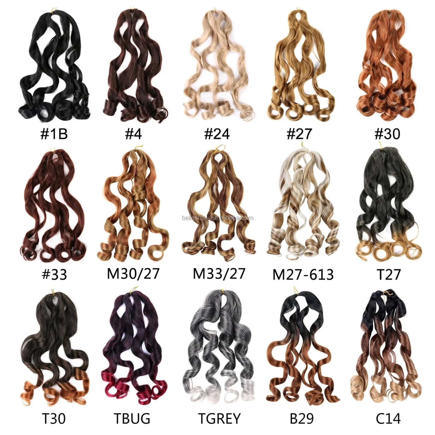 Hot sell Synthetic deep hair bulk crochet braids 150g french curls synthetic braiding hair