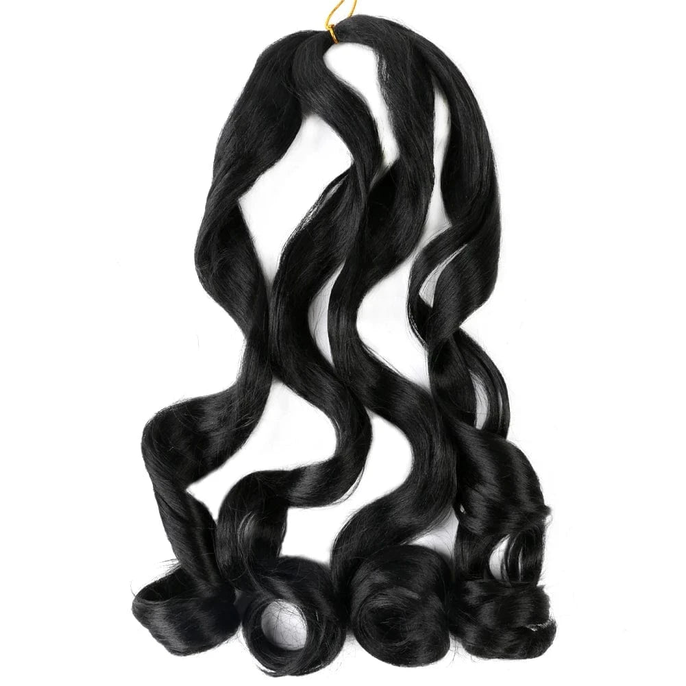 Hot sell Synthetic deep hair bulk crochet braids 150g french curls synthetic braiding hair