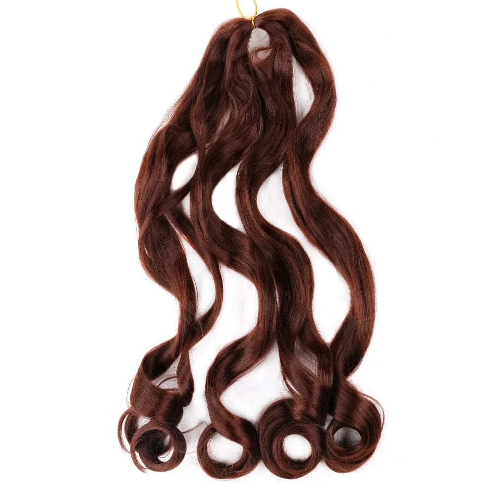 Hot sell Synthetic deep hair bulk crochet braids 150g french curls synthetic braiding hair