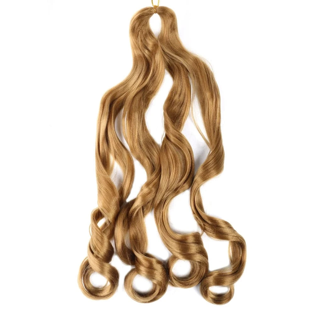 Hot sell Synthetic deep hair bulk crochet braids 150g french curls synthetic braiding hair