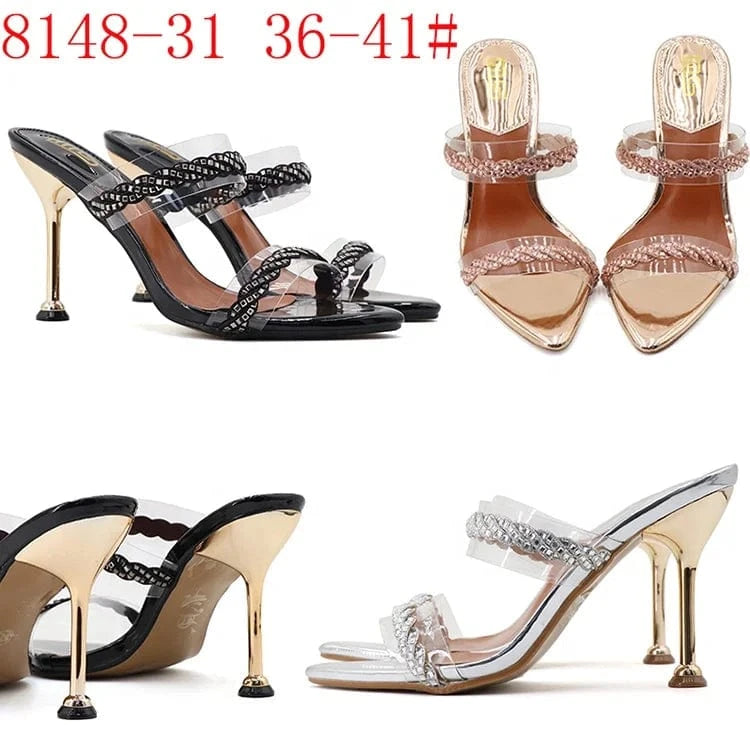 hot sell zapatos mujeres sandales pour femme 2023 women's shoes heeled sandals for women and ladies