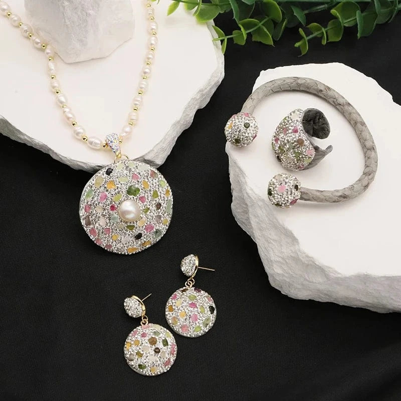 Hot Selling 18k Stainless Steel Gold Plated bridal wedding jewelry sets luxury saudi zirconia dubai jewellery set for women
