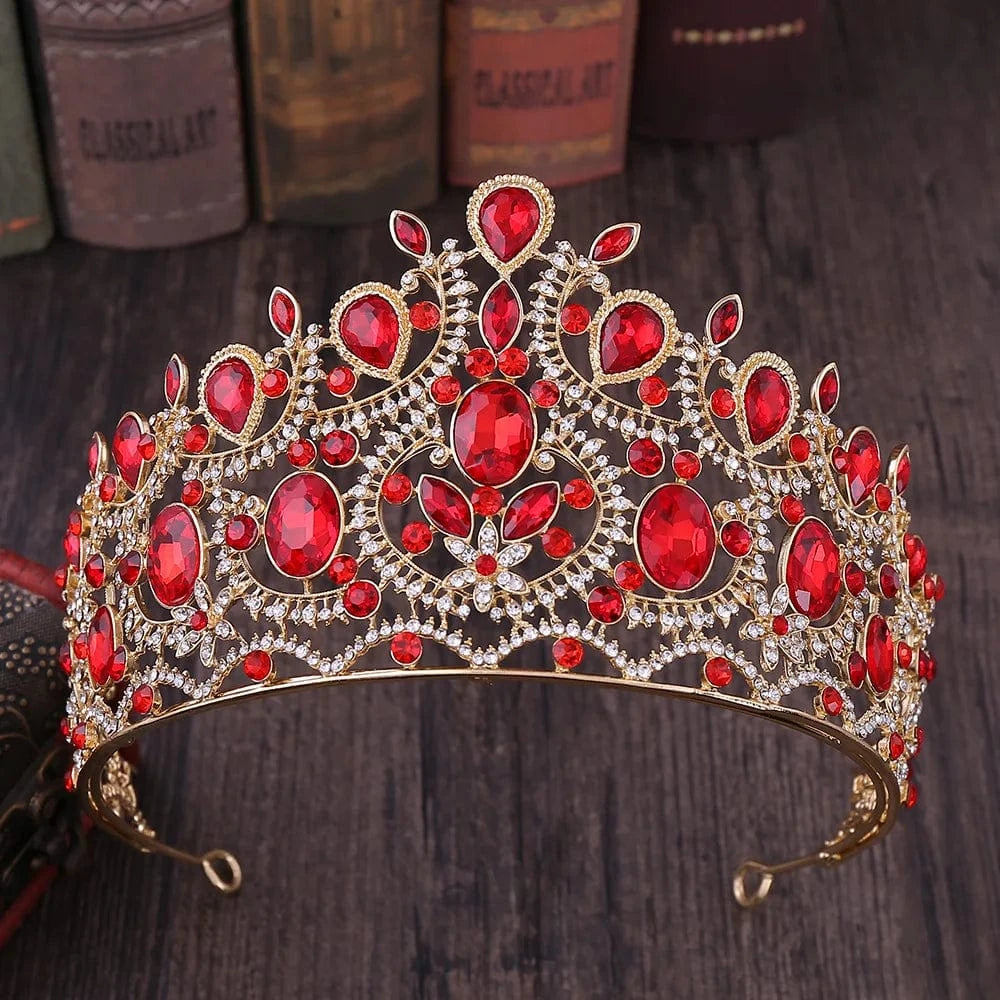 Hot selling diamond inlaid Baroque Crown Headwear Crown Bridal Jewelry Wholesale