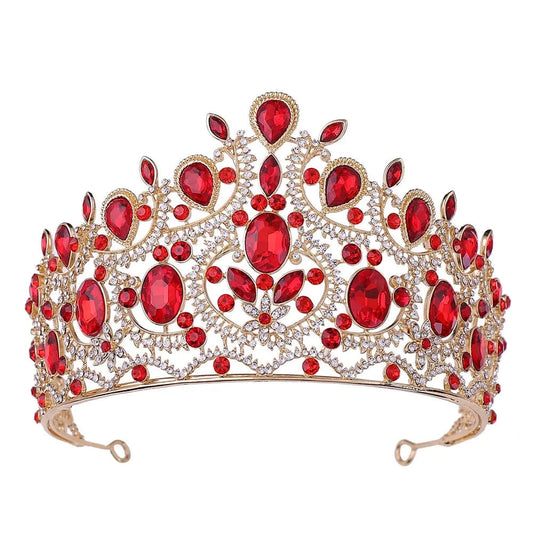 Hot selling diamond inlaid Baroque Crown Headwear Crown Bridal Jewelry Wholesale