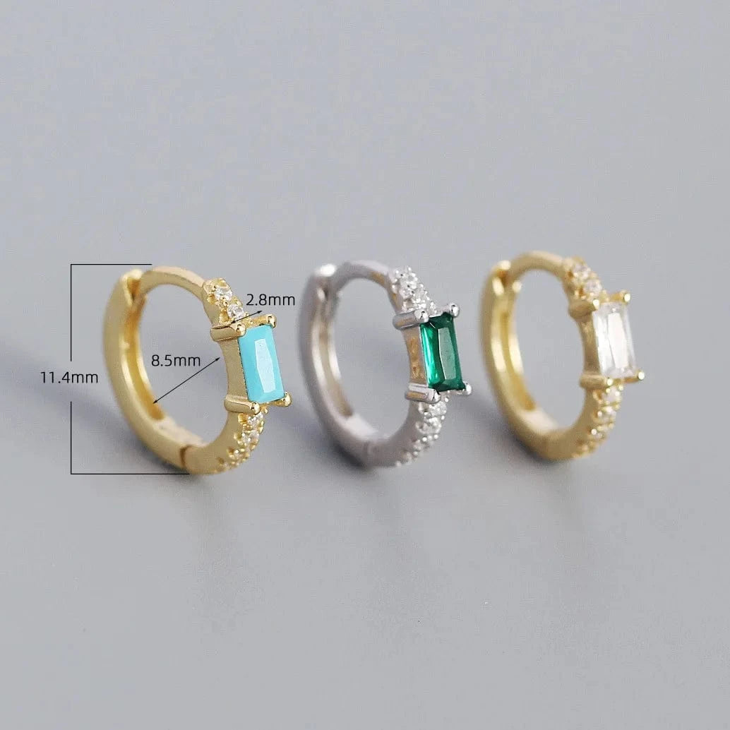 Hot Selling S925 Sterling Silver Circular Micro Pave Zircon Personality Fashion Earring Jewelry For Women hoop earrings jewelry