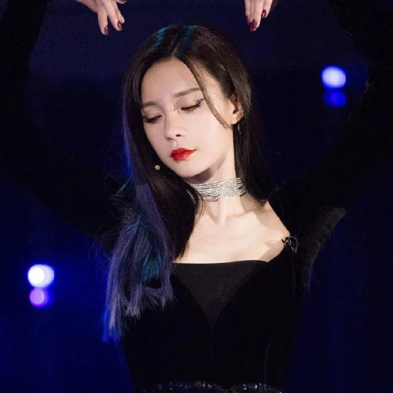 Hoyon Multiple layers Rhinestone Crystal Choker Necklace for Women Statement rhinestone choker collar Necklaces